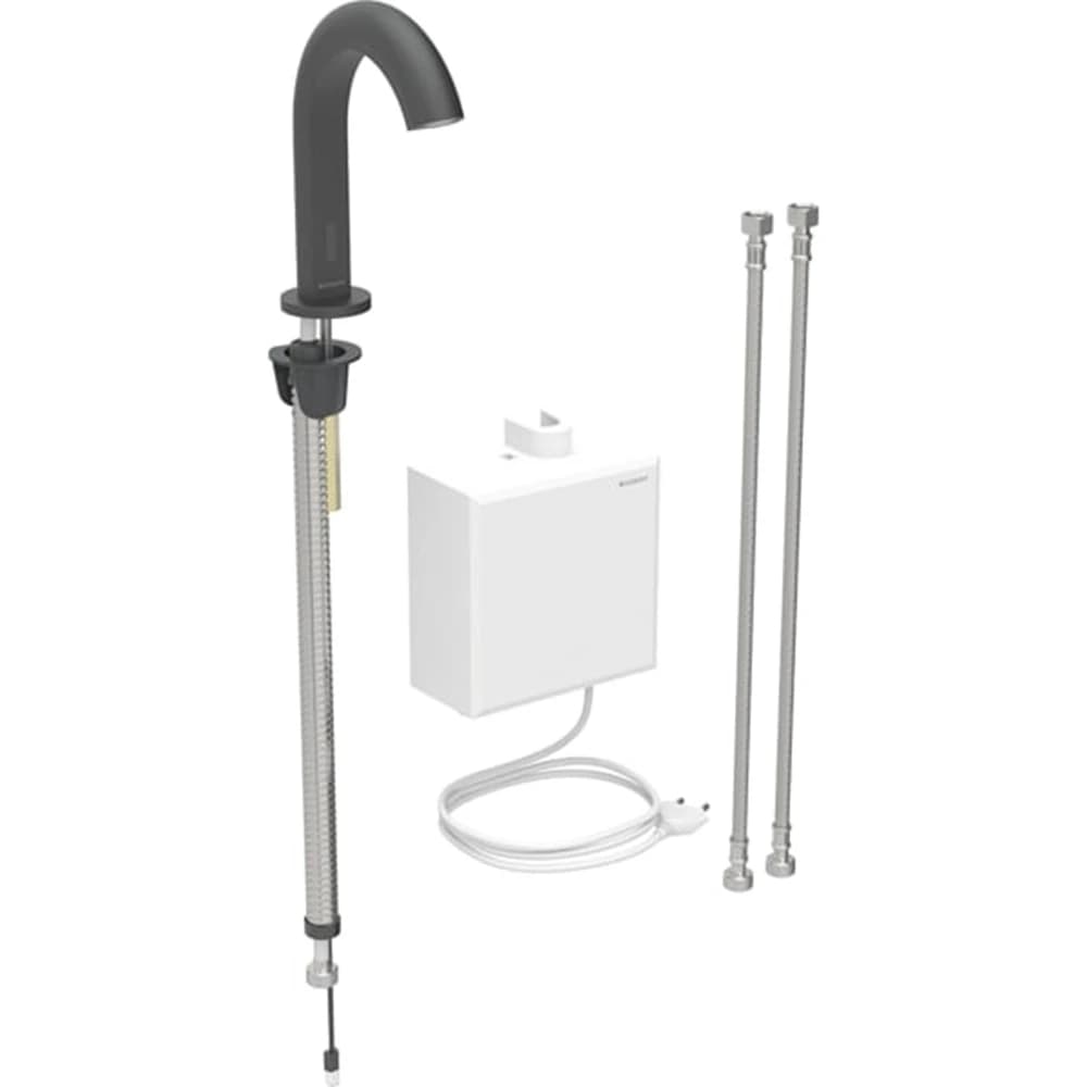 Geberit Piave Mat Siyah Fotoselli Lavabo Bataryası - 116.167.14.1