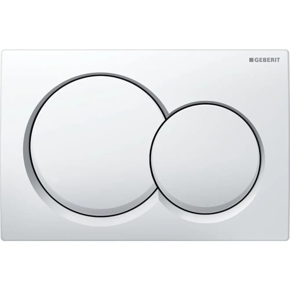 Geberit Kumanda Kapağı Alpha01 - Çift Basmalı Beyaz