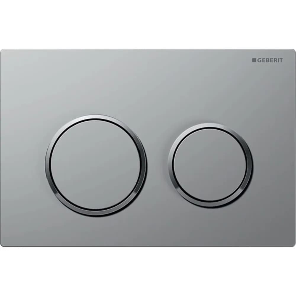 Geberit Kumanda Kapağı Omega20 - Çift Basmalı Mat Krom / Parlak Krom