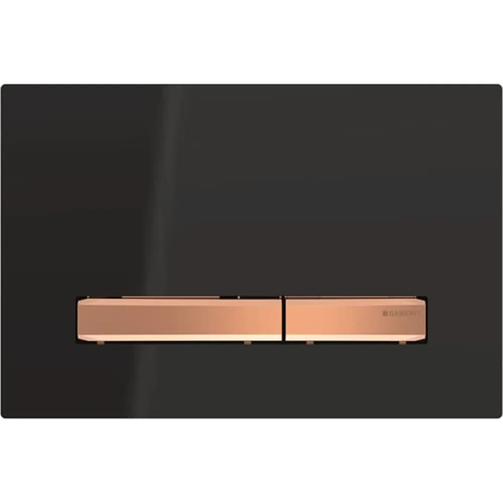 Geberit Kumanda Kapağı Sigma50 - Çift Basmalı Siyah / Bronz