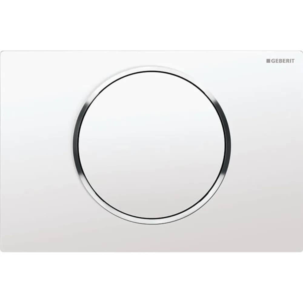 Geberit Kumanda Kapağı Sigma10 - Tek Basmalı Beyaz / Parlak / Beyaz