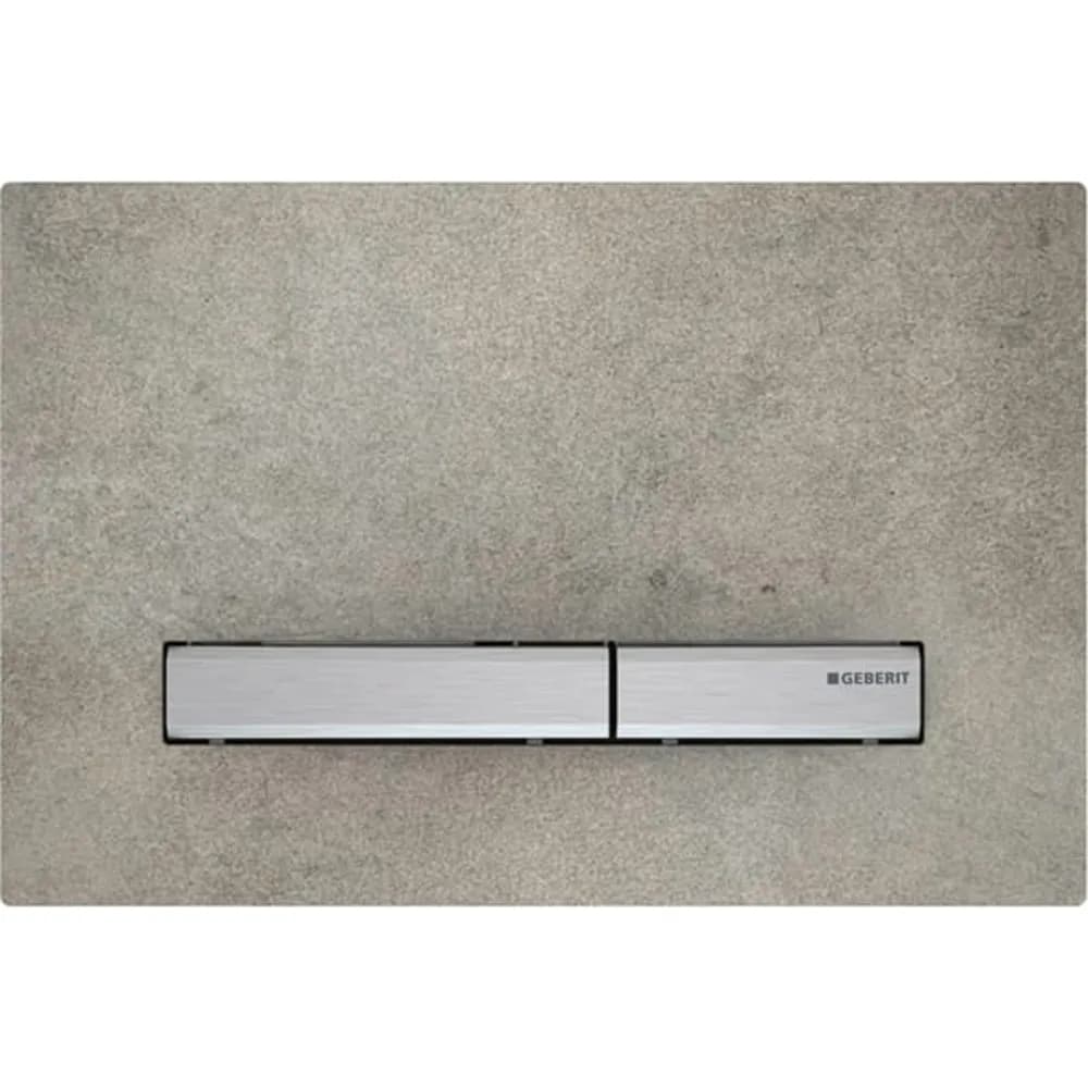 Geberit Kumanda Kapağı Sigma50 - Çift Basmalı Beton / Krom