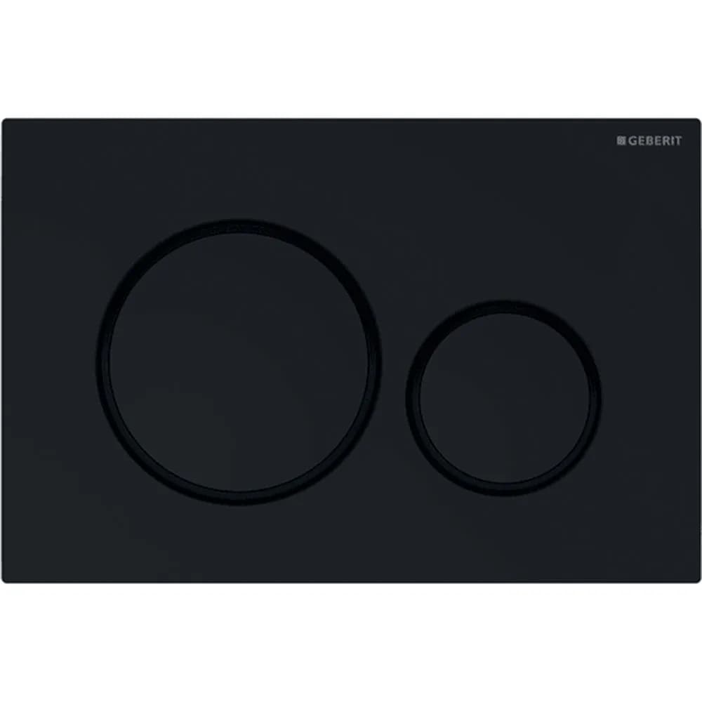 Geberit Kumanda Kapağı Sigma20 - Çift Basmalı Siyah / Mat Siyah