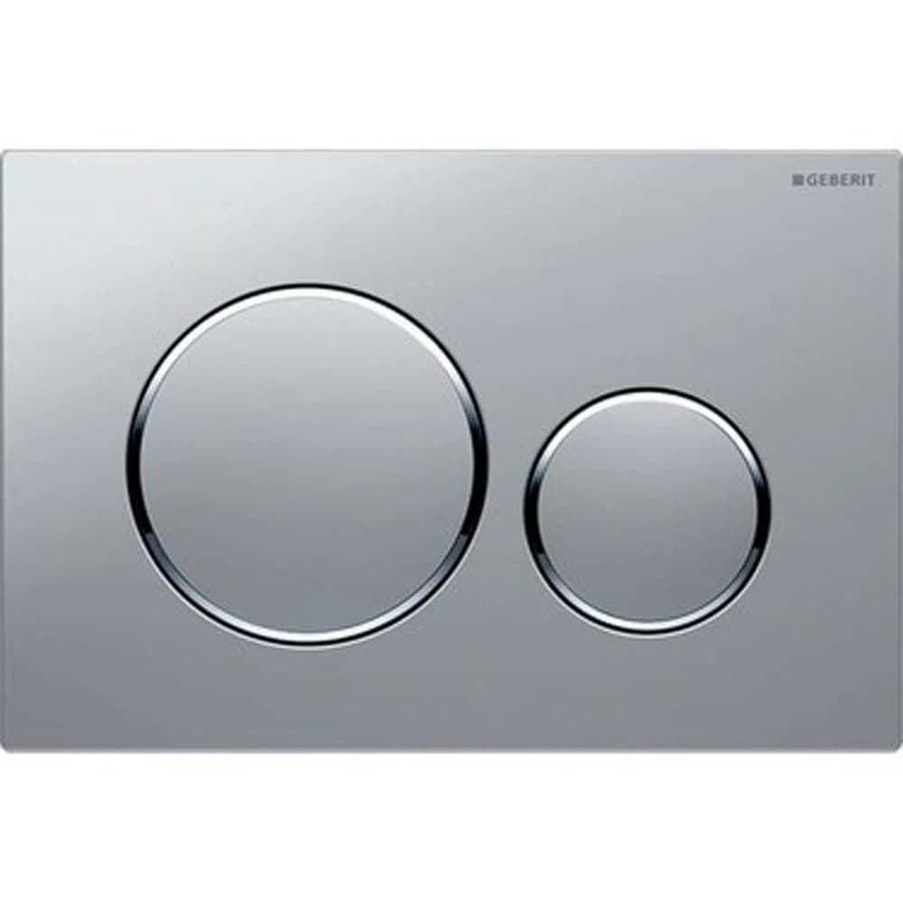 Geberit Kumanda Kapağı Sigma20 - Çift Basmalı Mat Krom / Parlak