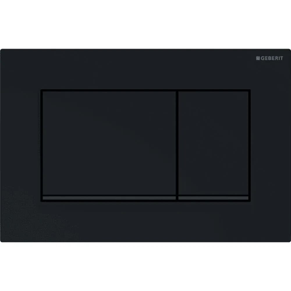 Geberit Kumanda Kapağı Sigma30 - Çift Basmalı Siyah / Mat Siyah