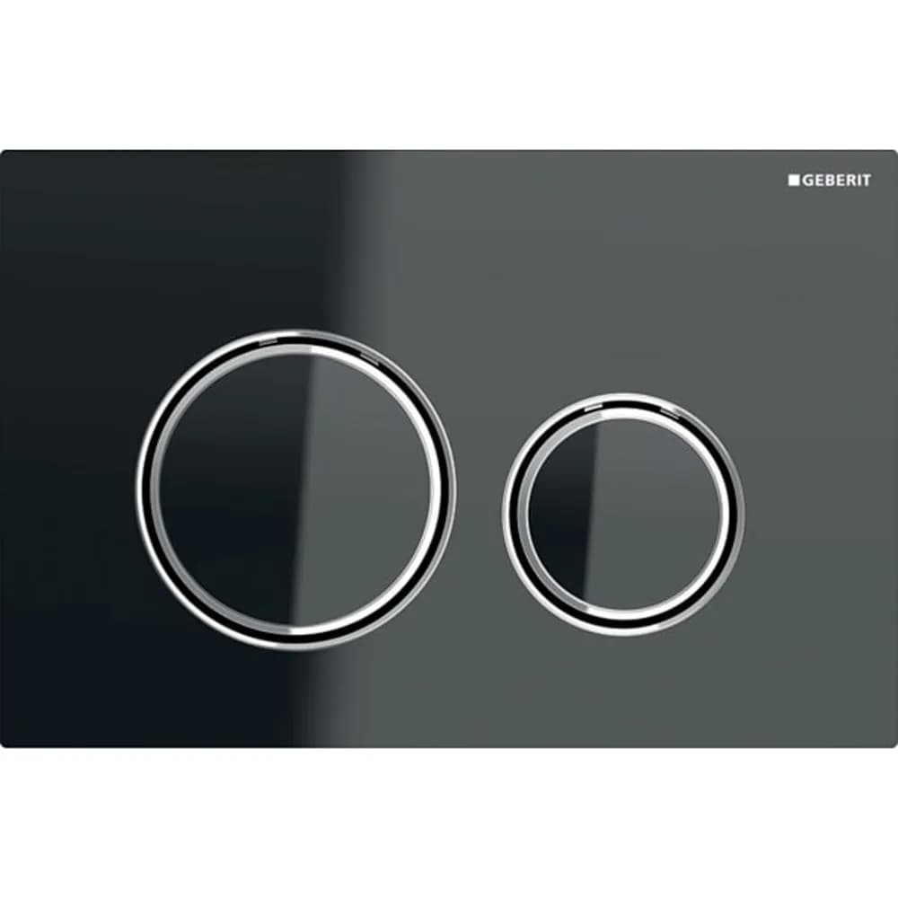 Geberit Kumanda Kapağı Sigma21 - Çift Basmalı Antrasit Cam / Krom