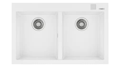 Teka Forsquare 790 TG Arctic White Tegranit Eviye
