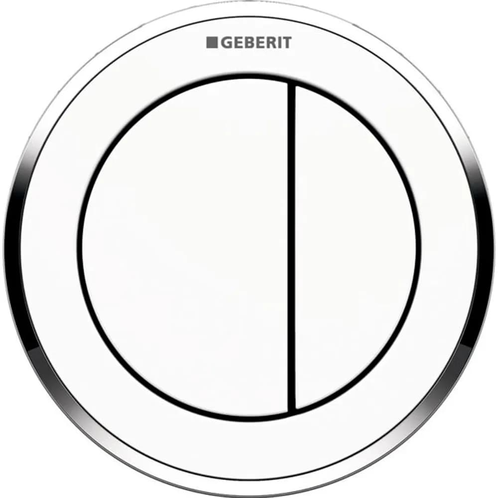 Geberit Type 8 - 12 Cm - Çift Basmalı Beyaz / Parlak / Beyaz
