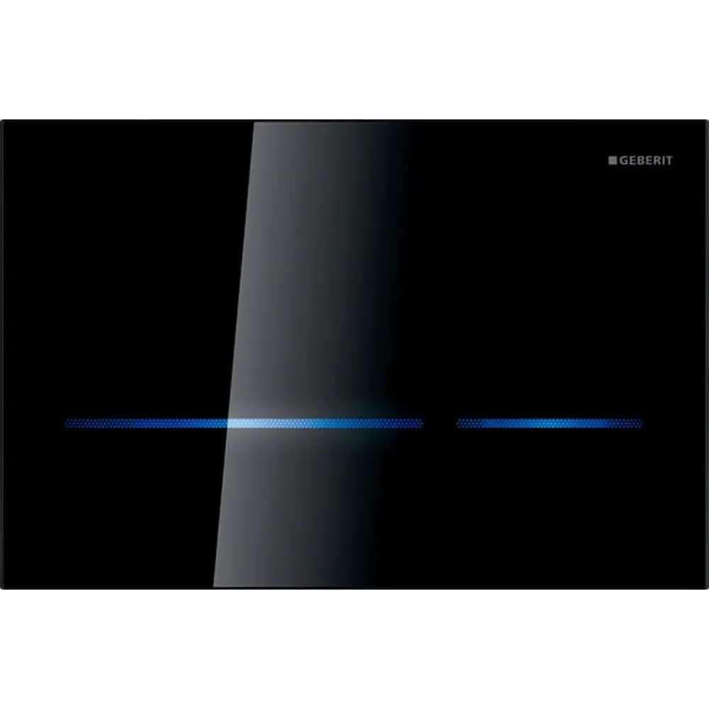 Geberit Sigma 80 - 8 Cm (2016) Gömme Rezervuar İçin Siyah Cam Kumanda Kapağı