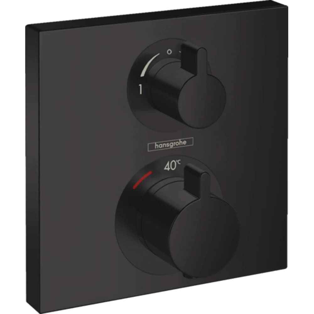 Hansgrohe Ecostat Mat Siyah Duş Termostatı Bataryası 15714670