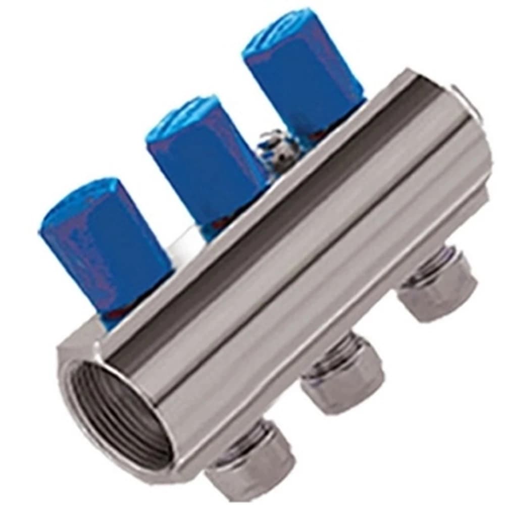 Kas 1"-1/4" 3 Delikli Vanalı Kollektör (Pn 10)