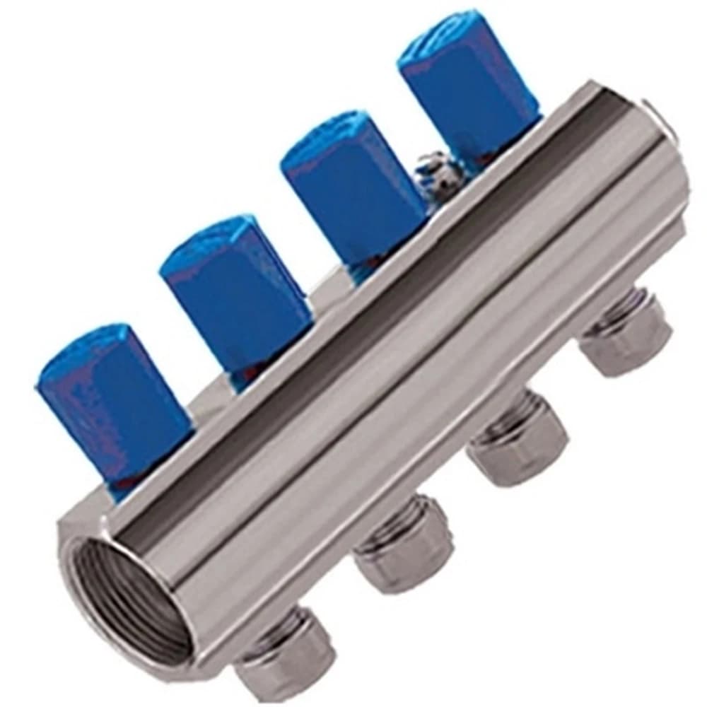Kas 1"-1/4" 4 Delikli Vanalı Kollektör (Pn 10)