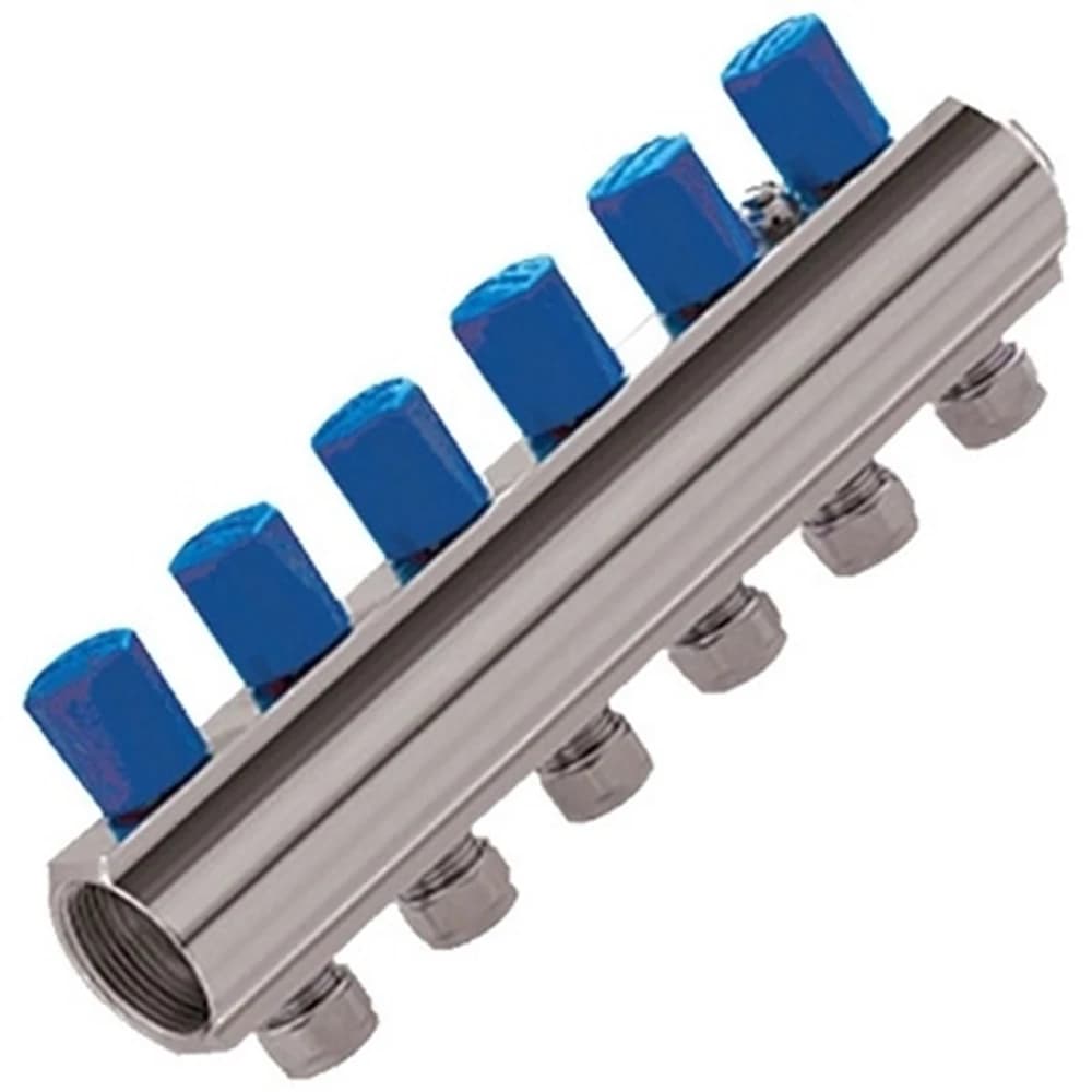Kas 1"-1/4" 6 Delikli Vanalı Kollektör (Pn 10)
