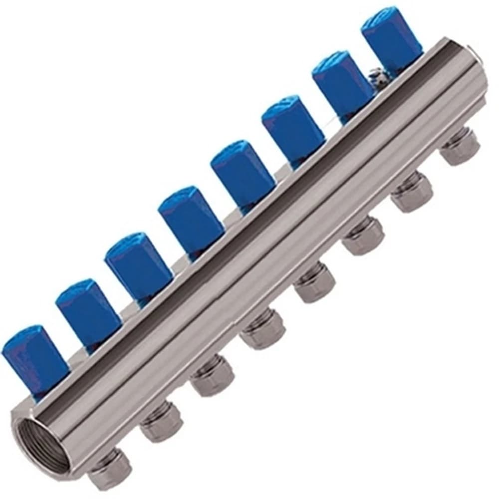 Kas 1"-1/4" 8 Delikli Vanalı Kollektör (Pn 10)