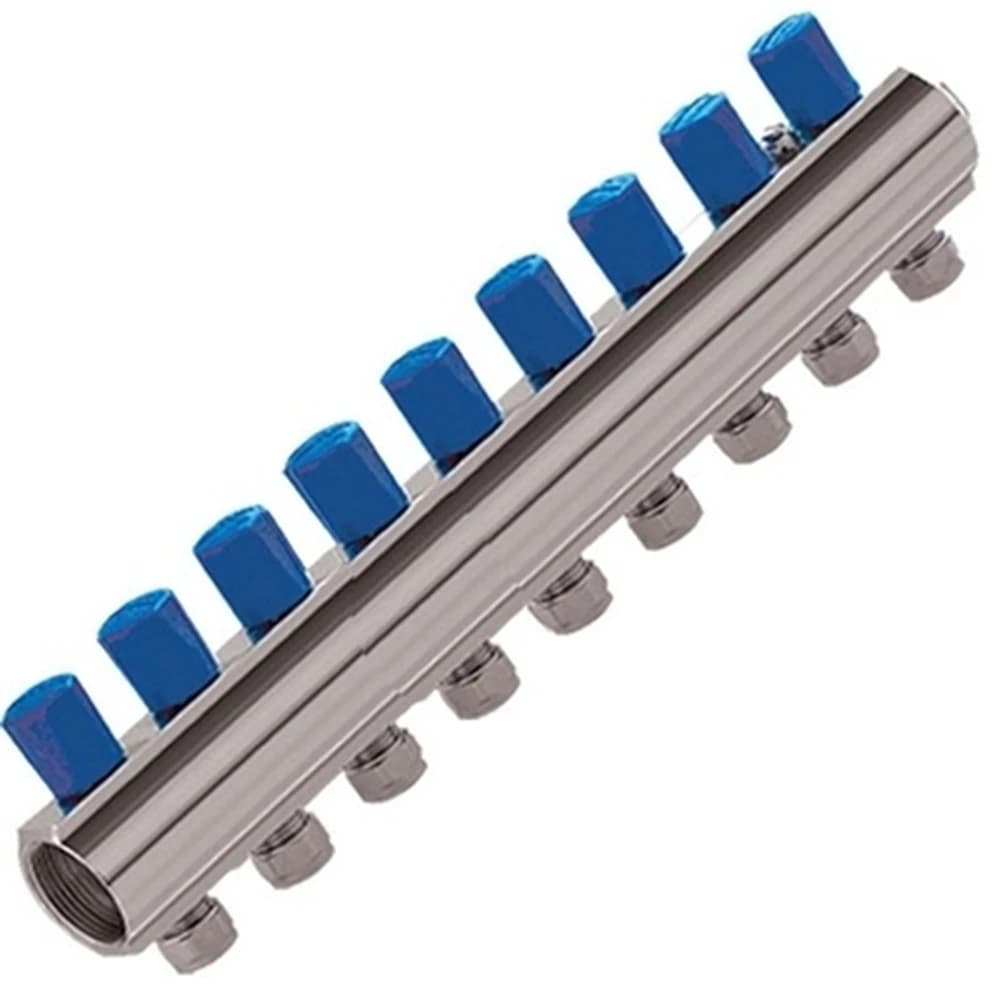 Kas 1"-1/4" 9 Delikli Vanalı Kollektör (Pn 10)