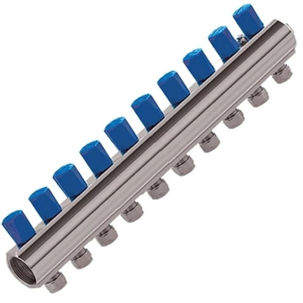 Kas 1"-1/4" 10 Delikli Vanalı Kollektör (Pn 10)