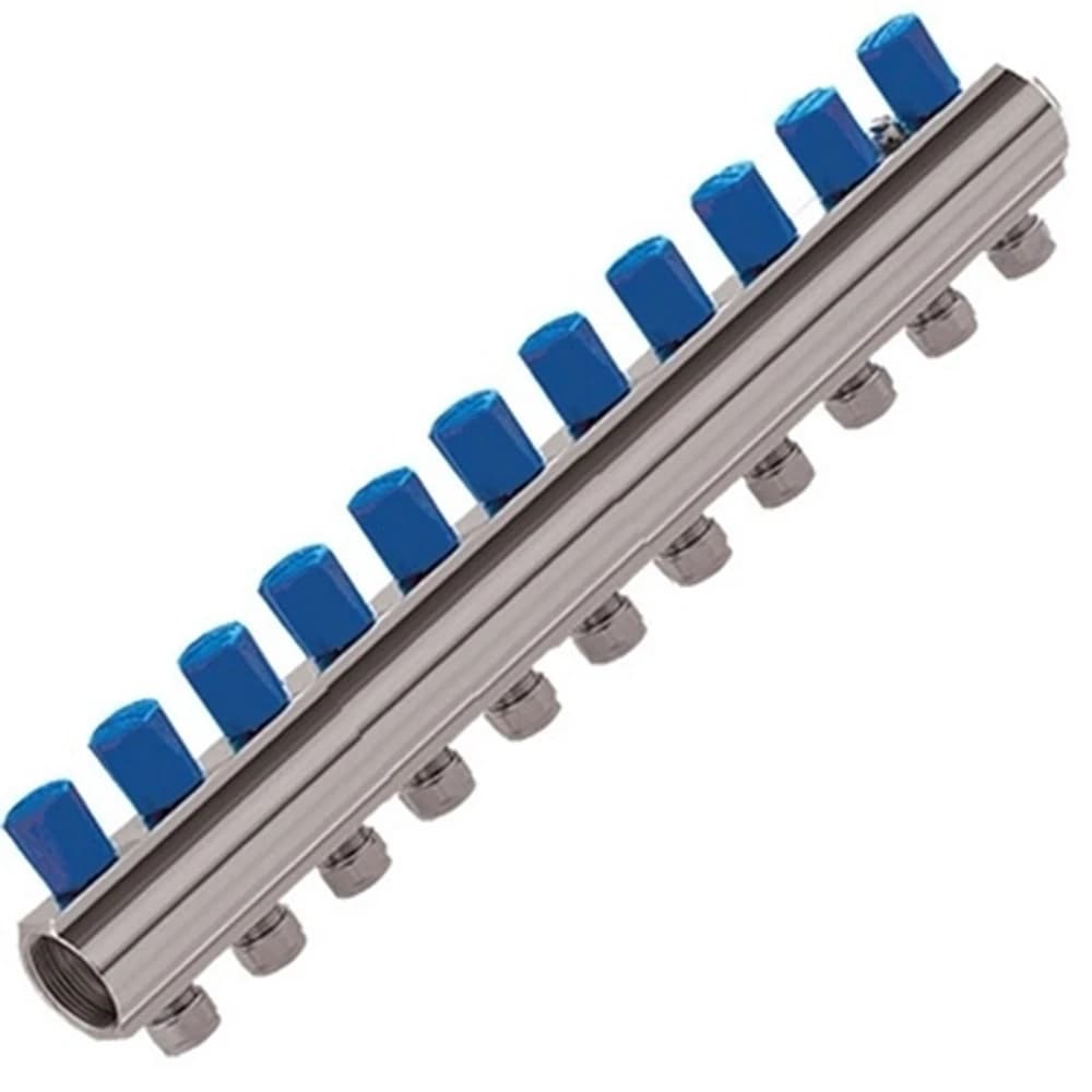 Kas 1"-1/4" 11 Delikli Vanalı Kollektör (Pn 10)
