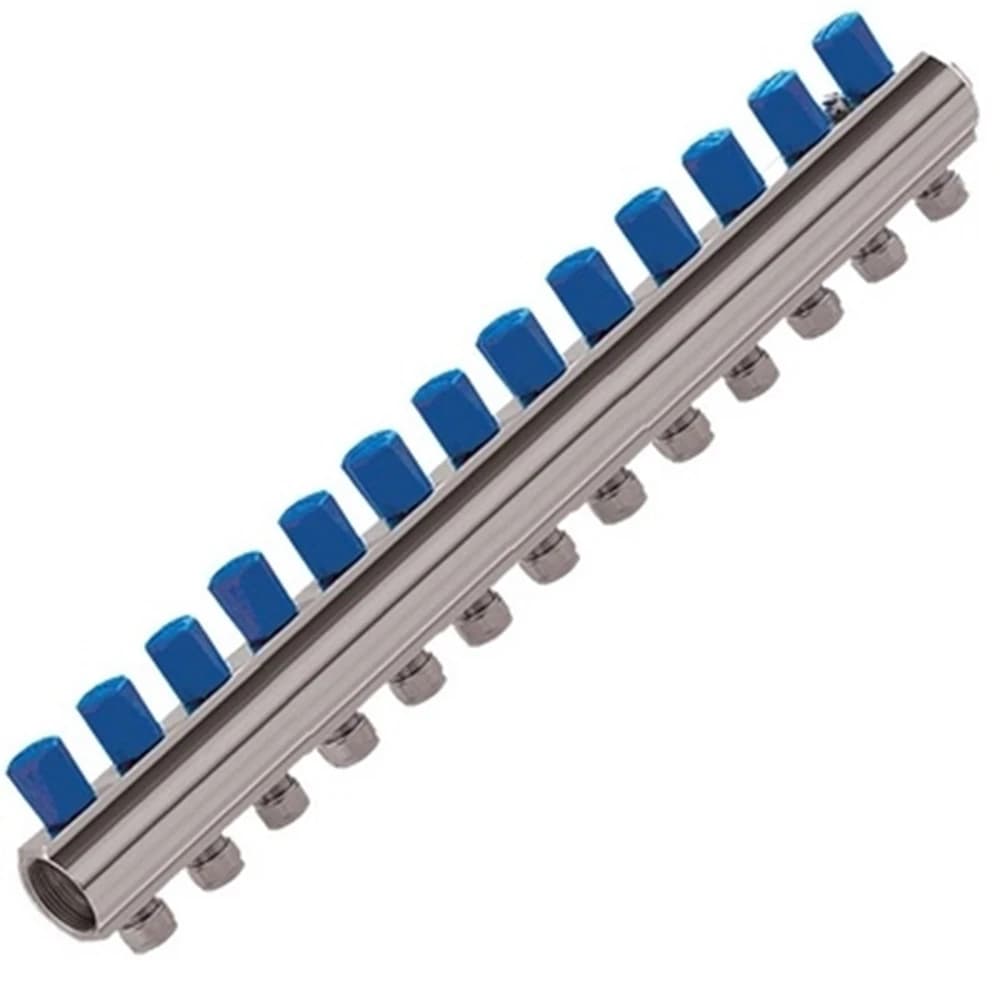 Kas 1"-1/4" 13 Delikli Vanalı Kollektör (Pn 10)