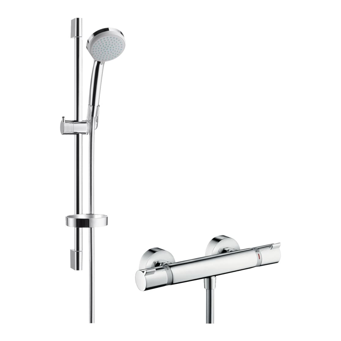 Hansgrohe Croma100 Vario Ecostat Comfort Termostat Batrayalı 65cm Eco Duş Seti