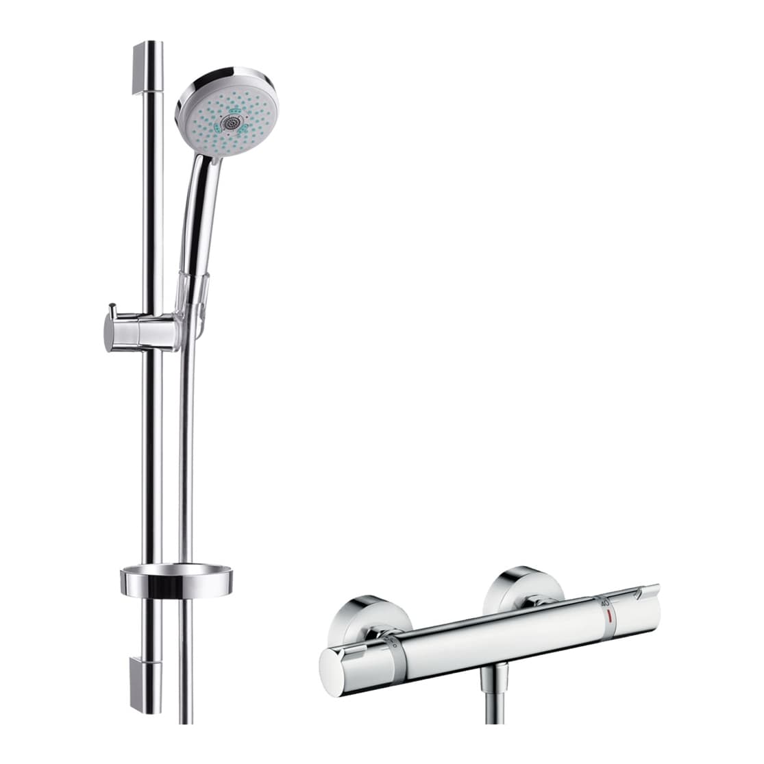 Hansgrohe Croma100 Multi Ecostat Comfort Termostat Batrayalı 65cm Duş Seti