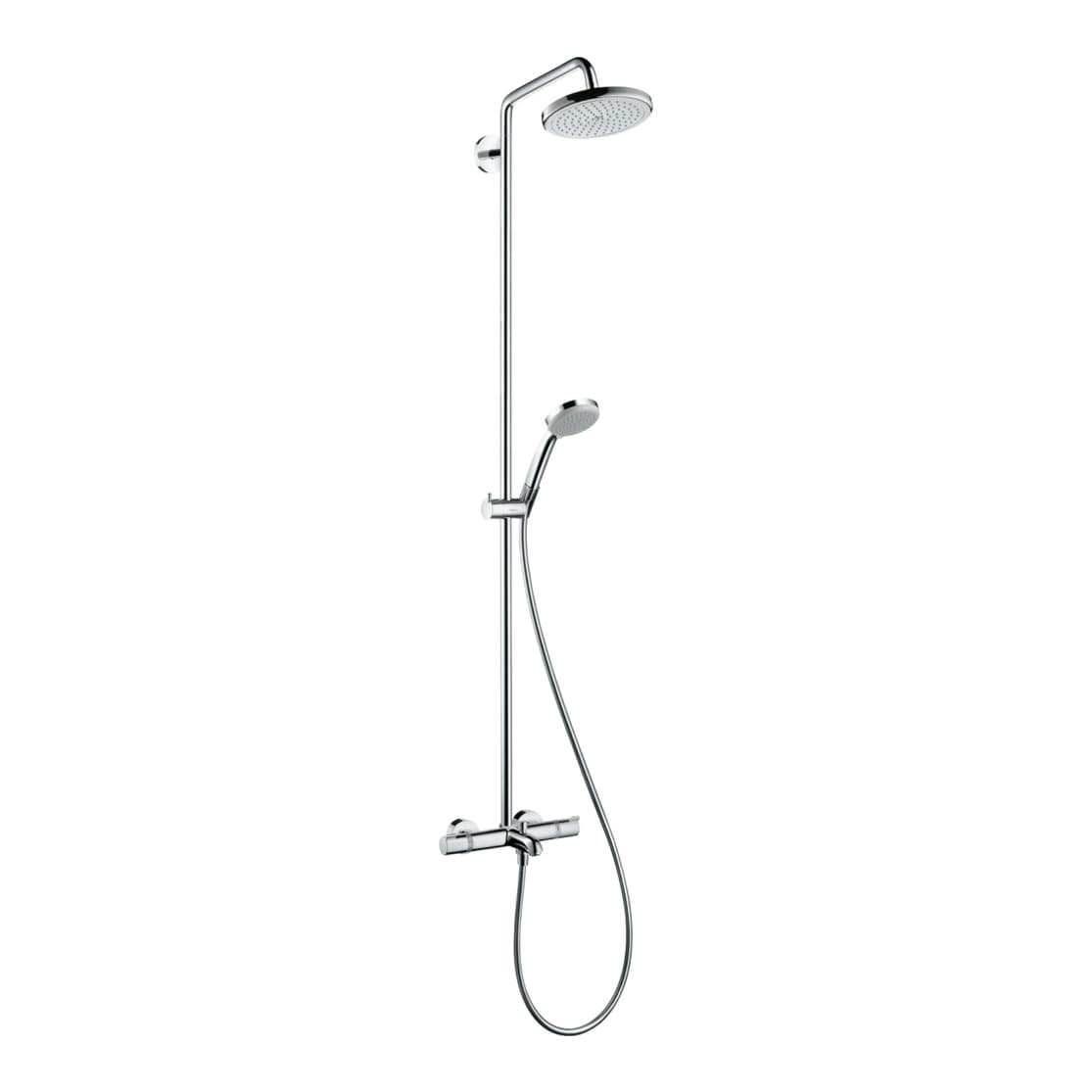 HansGrohe Croma 220mm 1jet Küvet İçi Termostatlı Duş Kolonu