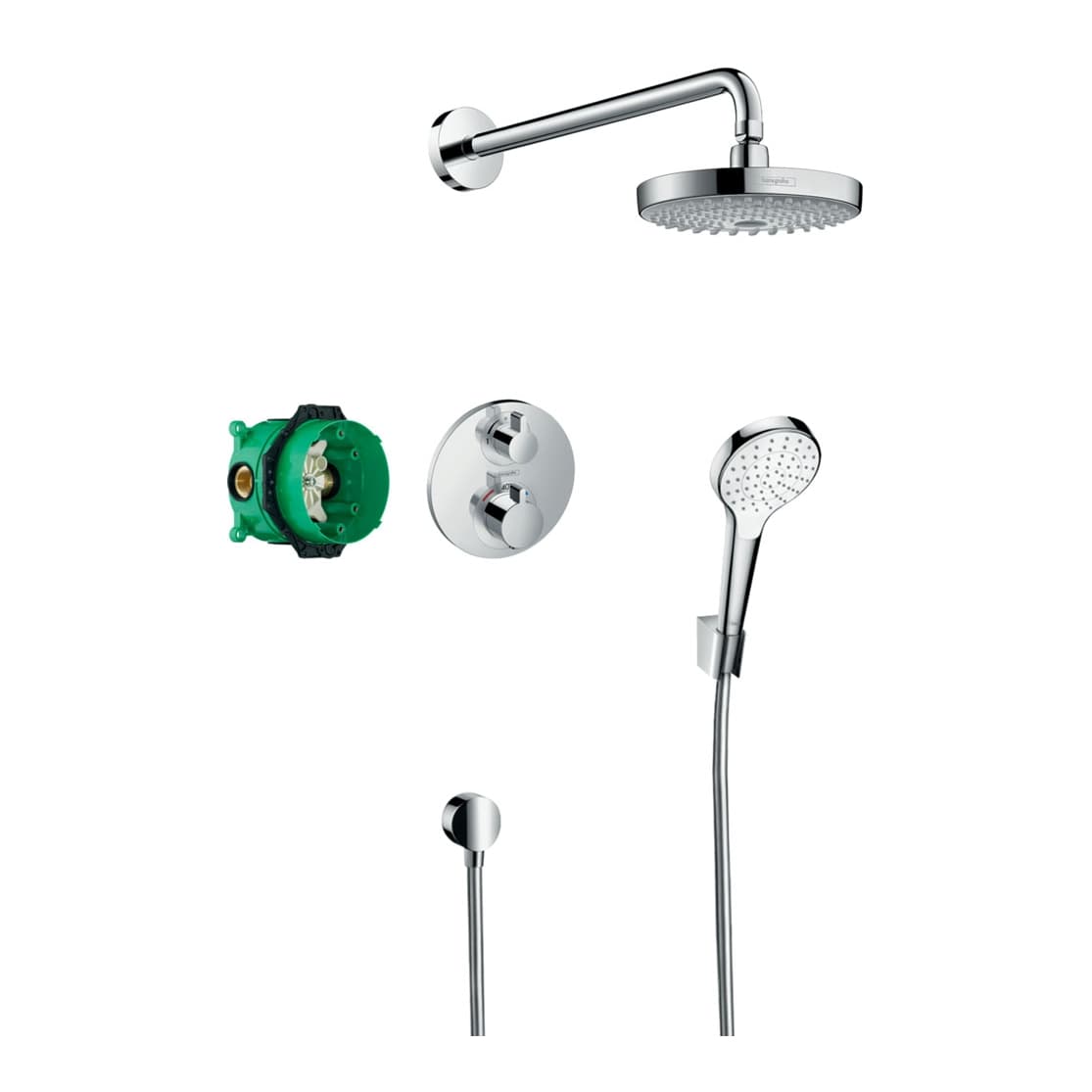 HansGrohe Croma Select S Termostatlı Ankastre Duş Sistemi
