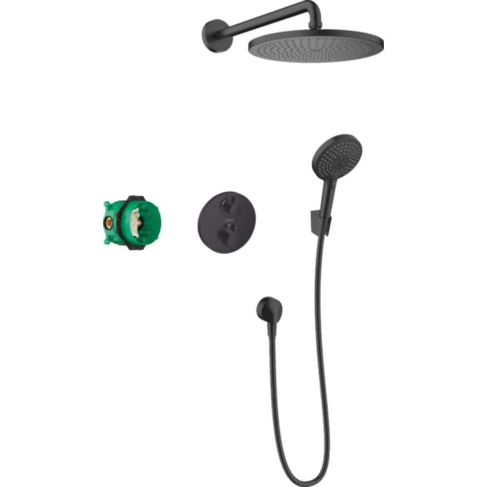 Hansgrohe Croma Mat Siyah Duş Sistemi 27961670