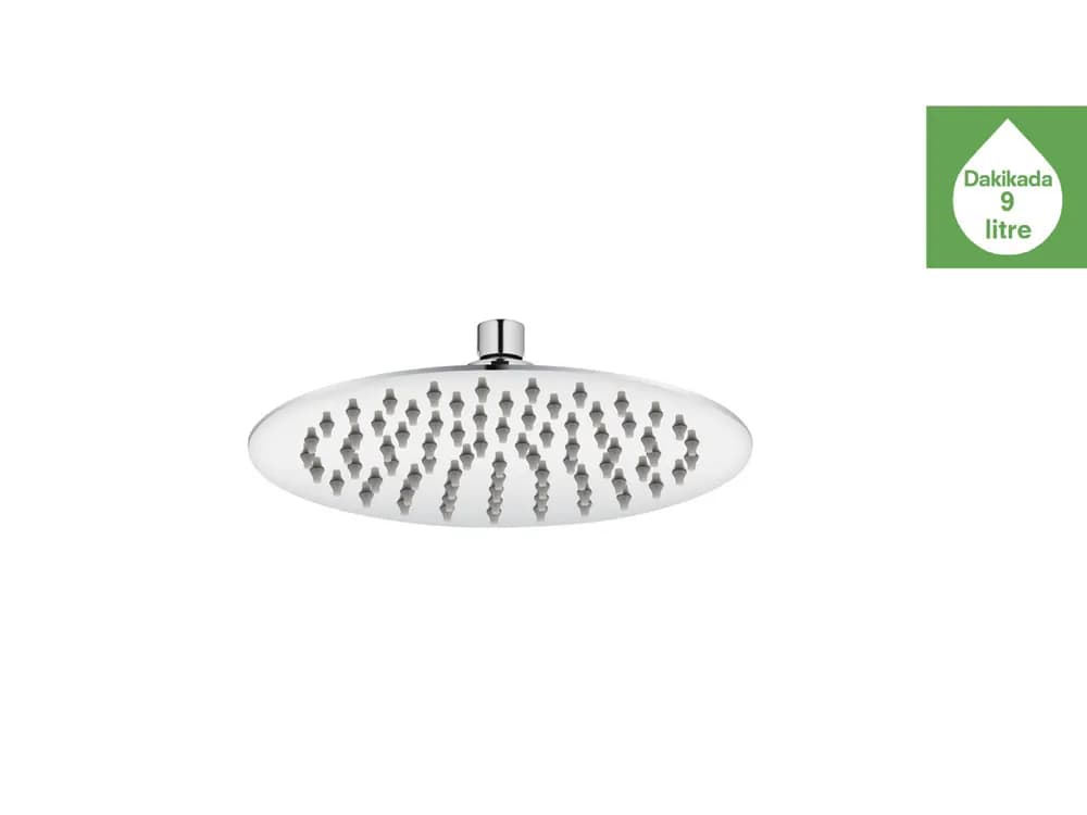 Kale Slim 20 Cm Yuvarlak Duş Başlığı (9L/dk)