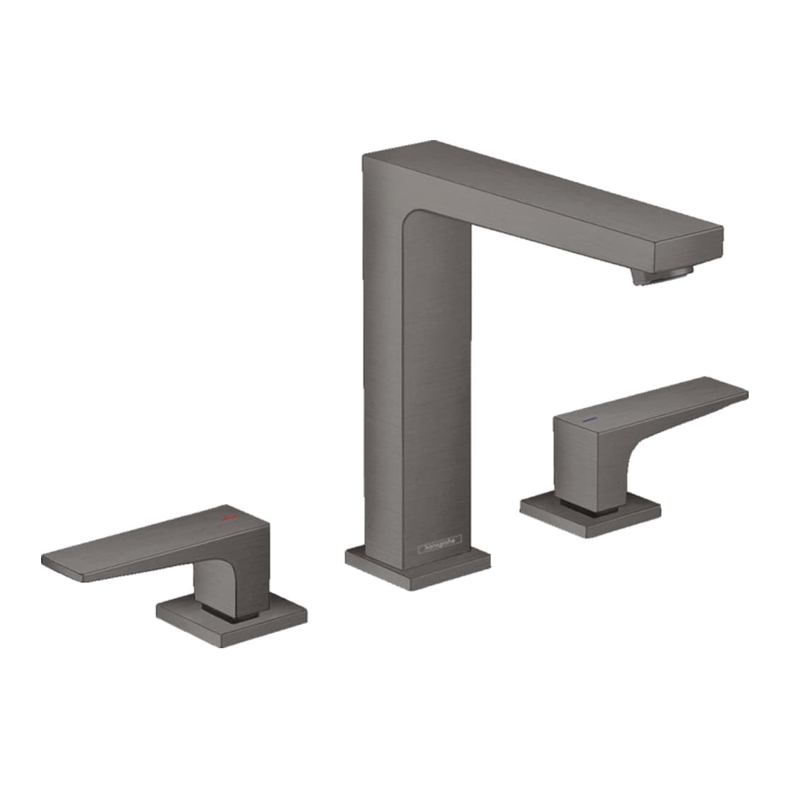 HansGrohe Metropol 160 Çubuk Volan 3 Delikli Mat Siyah Lavabo Bataryası