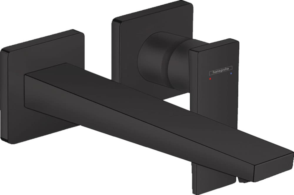 Hansgrohe Metropol Çubuk 22,5 Cm Ankastre Satin Siyah Lavabo Bataryası
