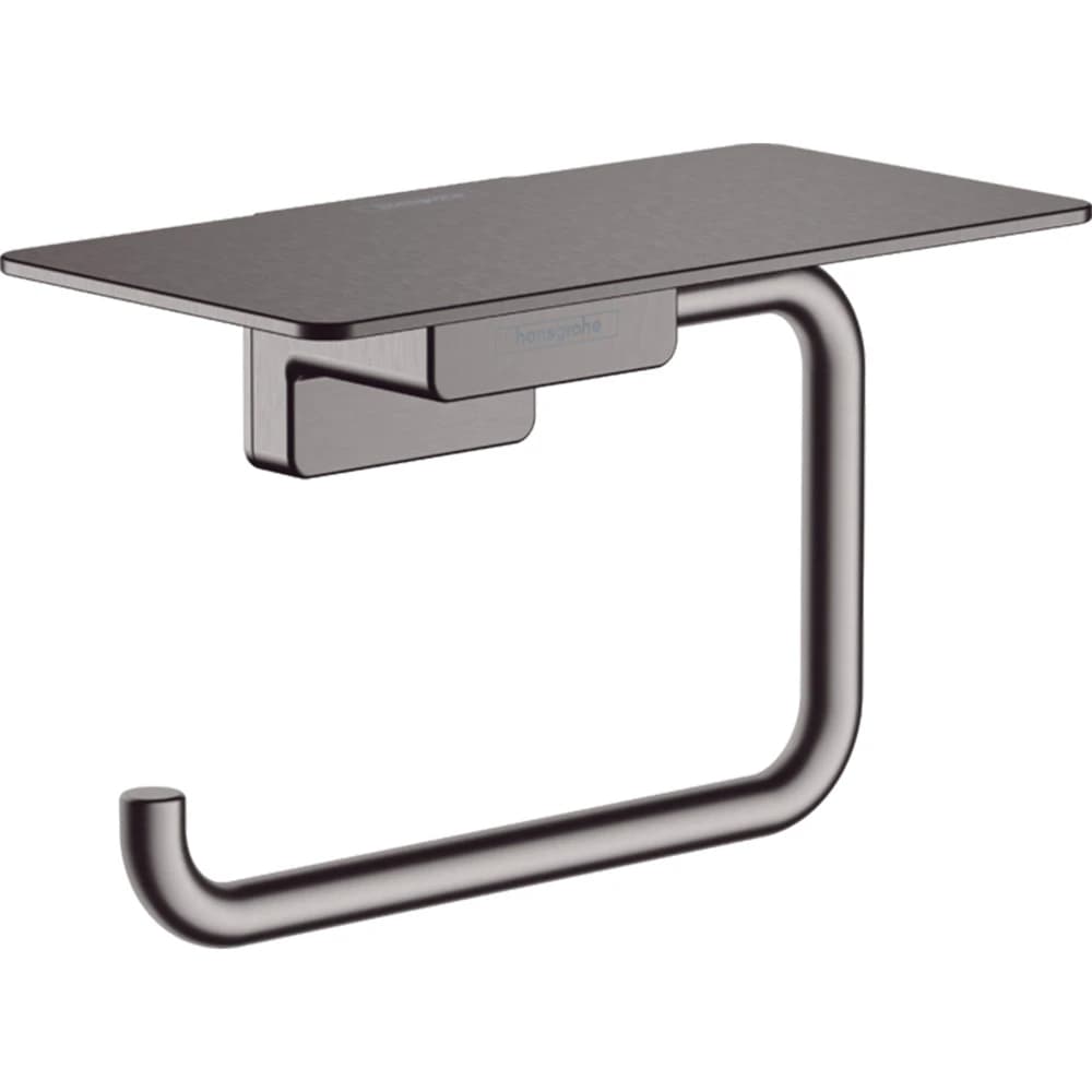 Hansgrohe AddStoris Raflı Siyah Krom Tuvalet Kağıtlığı 41772340