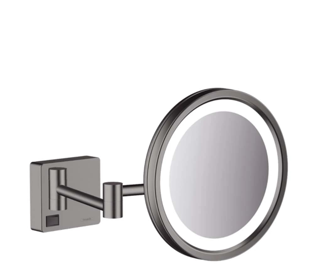 Hansgrohe AddStoris Led Işıklı Siyah Krom Makyaj Aynası