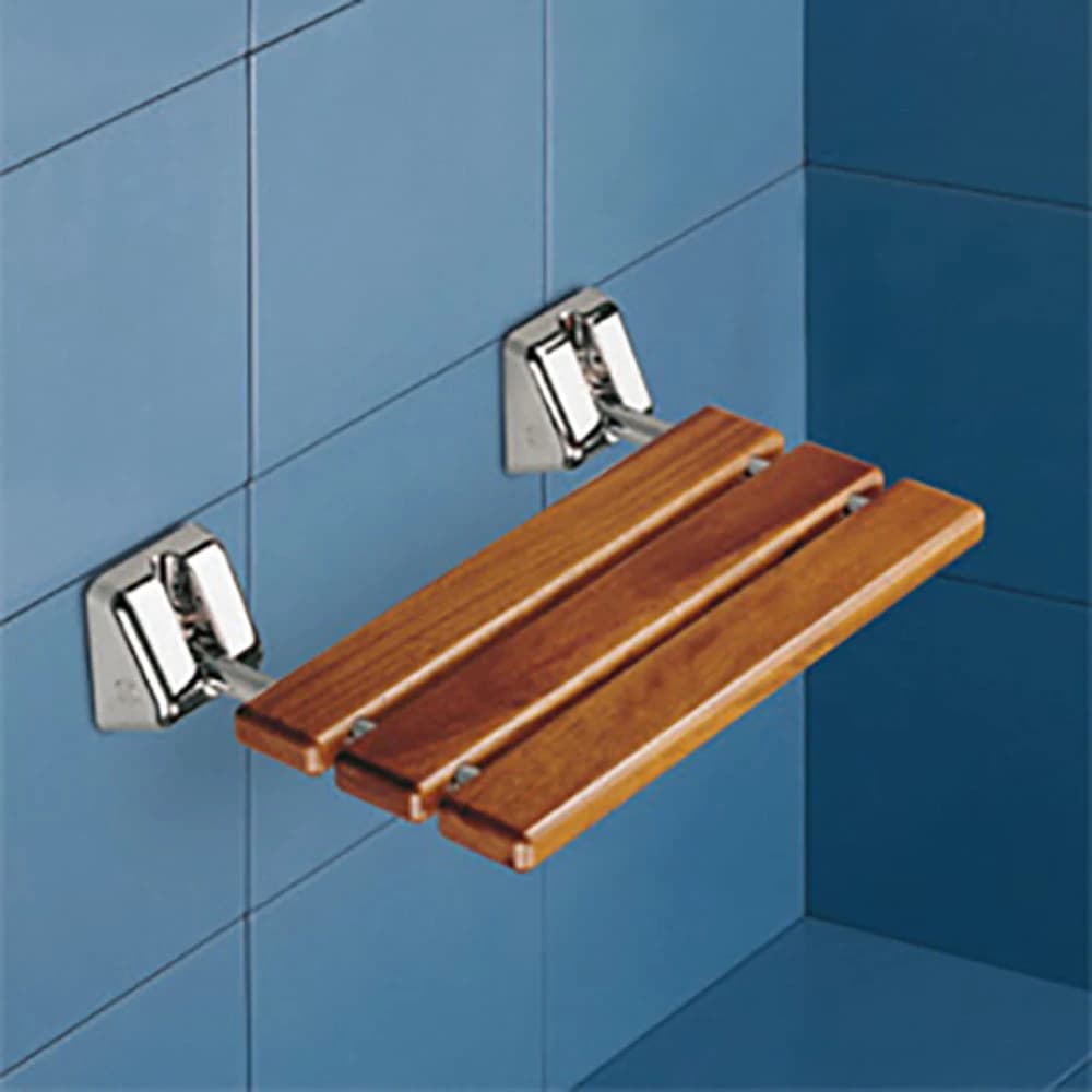 Gedy 49x33 Cm İroko Katlanabilir Duş Oturak