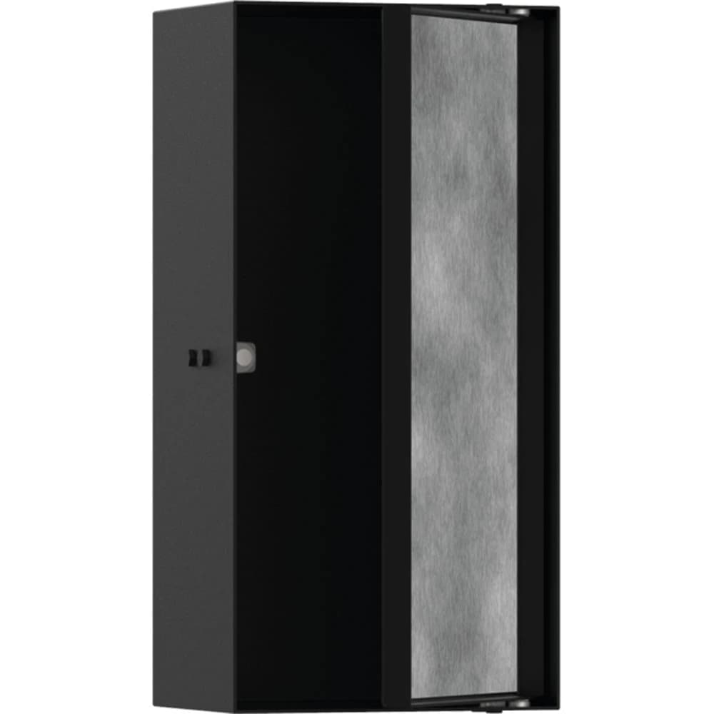 Hansgrohe XtraStoris Rock 30x15x10 Cm Satin Siyah Seramik Kaplanabilir Kapaklı Duvar Nişi