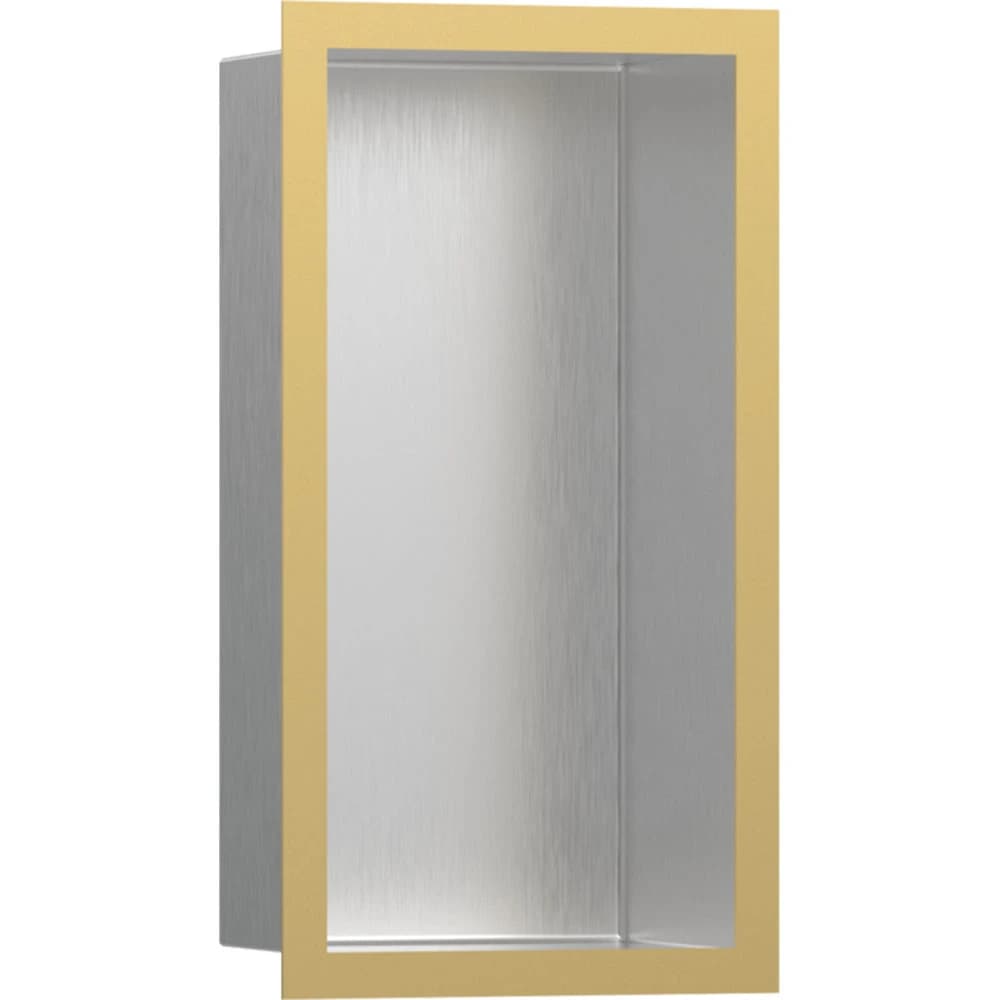 Hansgrohe XtraStoris Individual 30x15x10 Cm Parlak Altın Çerçeveli Paslanmaz Çelik Duvar Nişi