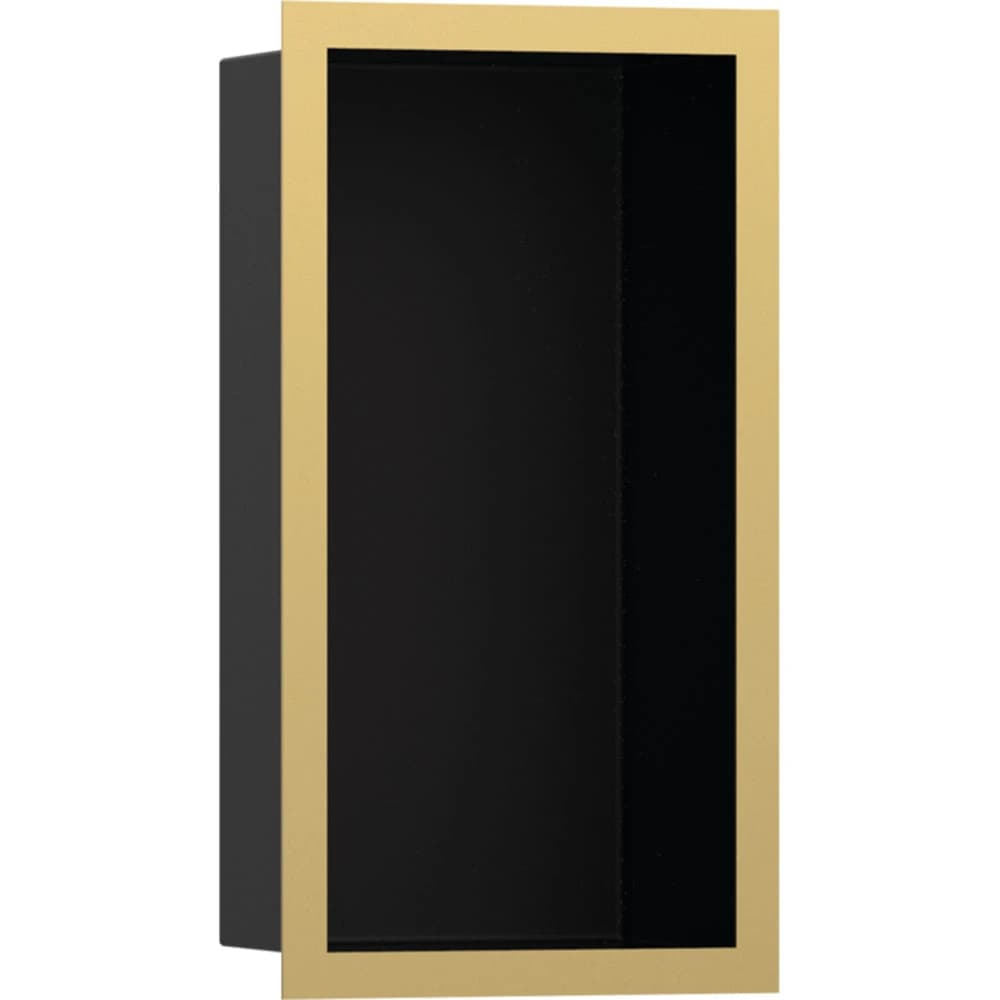 Hansgrohe XtraStoris Individual 30x15x10 Cm Parlak Altın Çerçeveli Mat Siyah Duvar Nişi