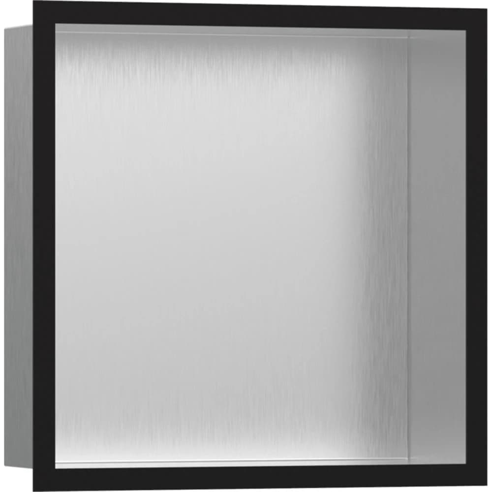 Hansgrohe XtraStoris Individual 30x30x10 Cm Satin Siyah Çerçeveli Paslanmaz Çelik Duvar Nişi