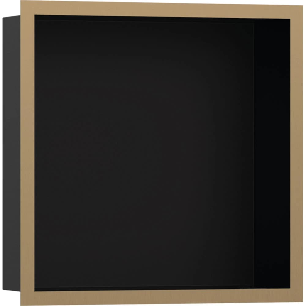 Hansgrohe XtraStoris Individual 30x30x10 Cm Mat Bronz Çerçeveli Mat Siyah Duvar Nişi