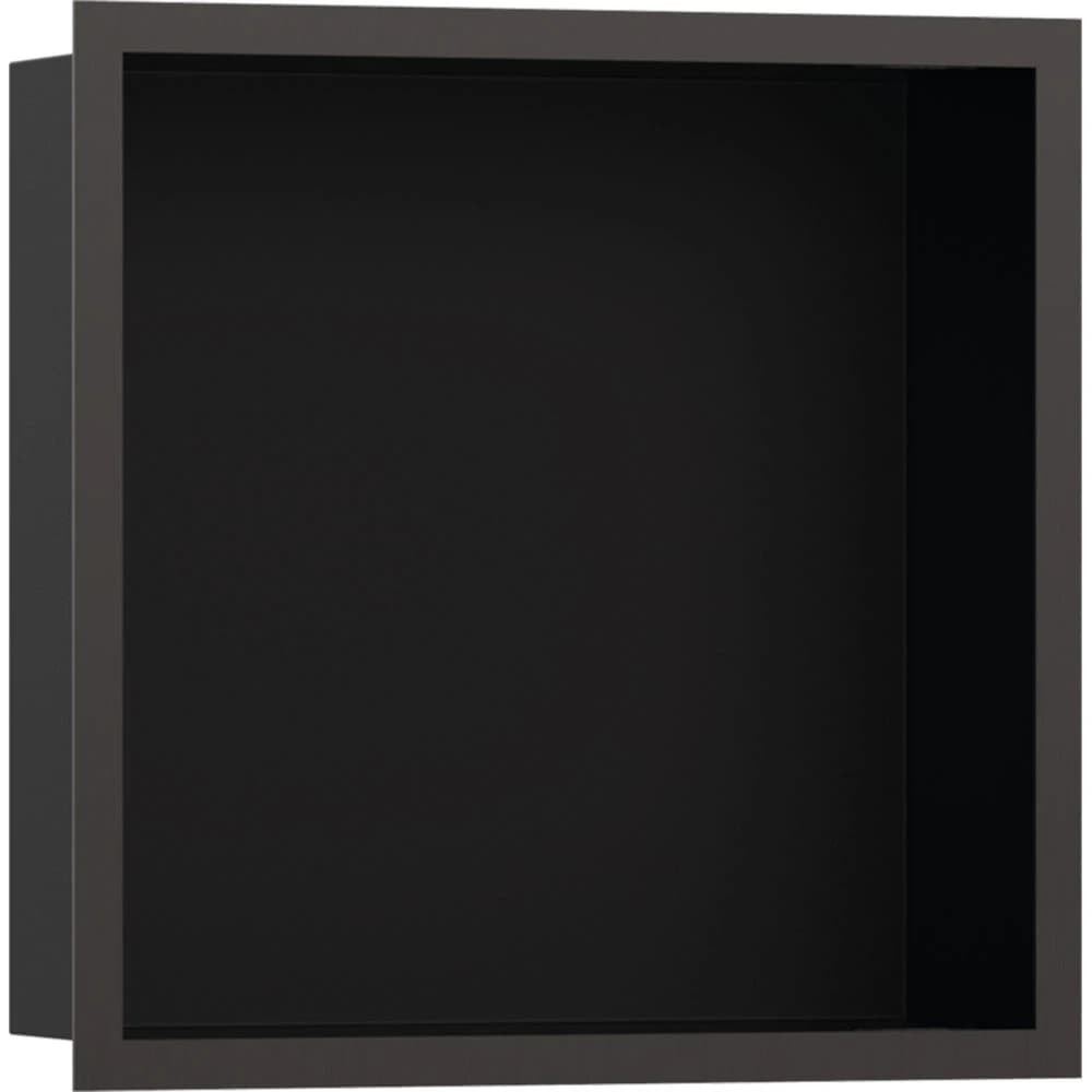 Hansgrohe XtraStoris Individual 30x30x10 Cm Mat Siyah Çerçeveli Mat Siyah Duvar Nişi