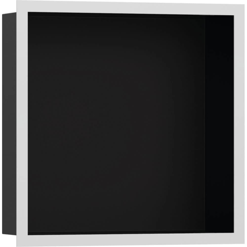 Hansgrohe XtraStoris Individual 30x30x10 Cm Satin Beyaz Çerçeveli Mat Siyah Duvar Nişi