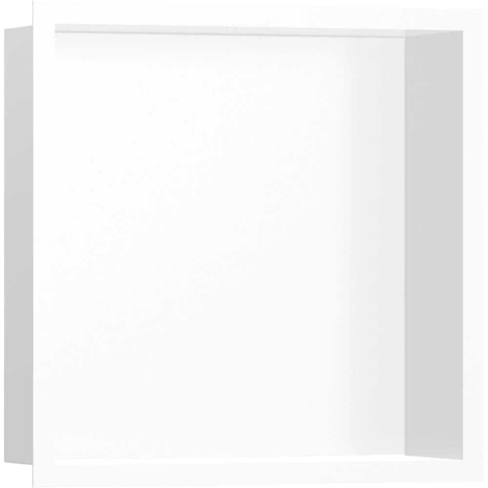 Hansgrohe XtraStoris Individual 30x30x10 Cm Satin Beyaz Çerçeveli Mat Beyaz Duvar Nişi