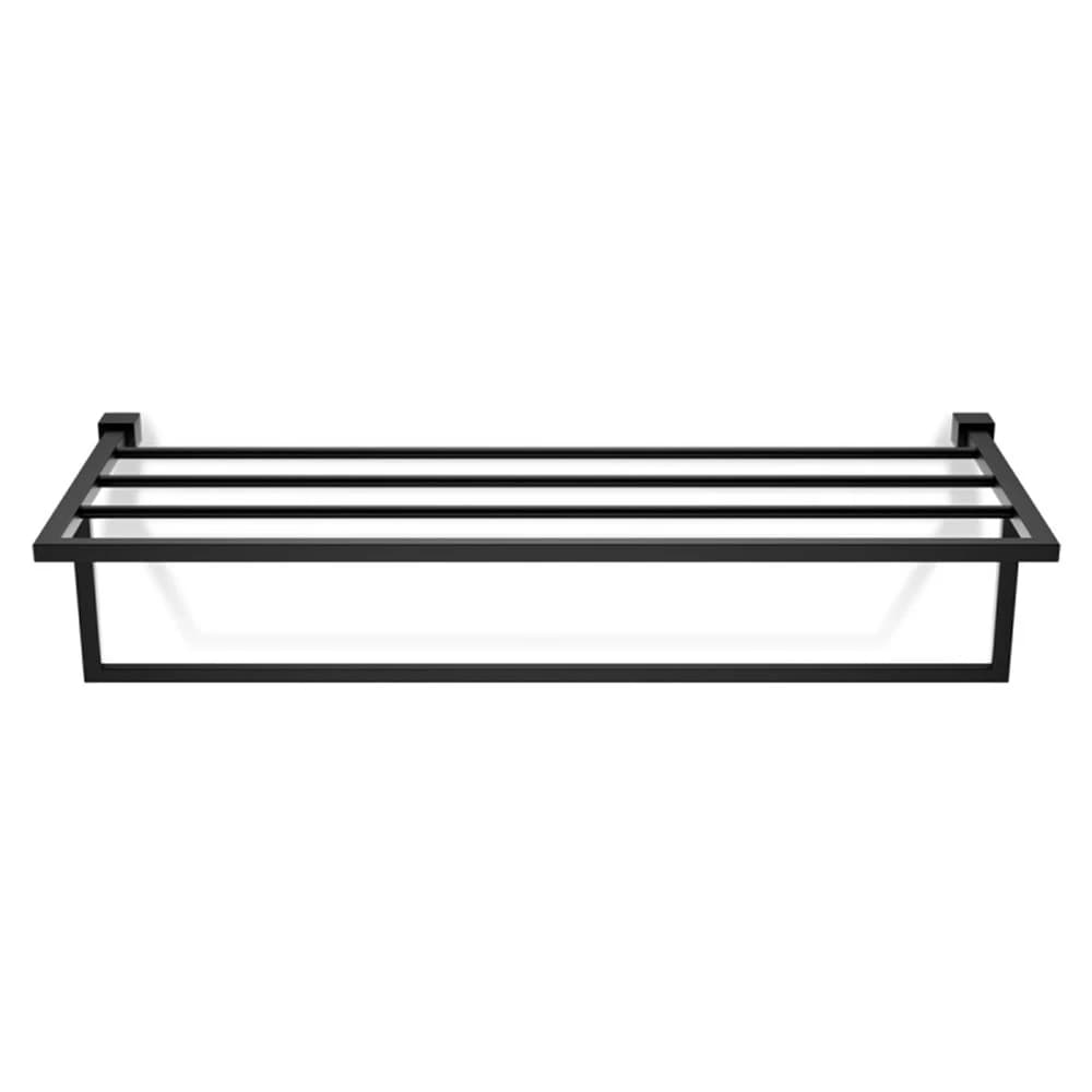 Decor Walther Corner Mat Siyah Raflı Havluluk