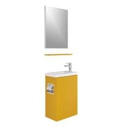 Kale Minimalist 50 Cm Hardal Banyo Dolabı Takımı görsel 1