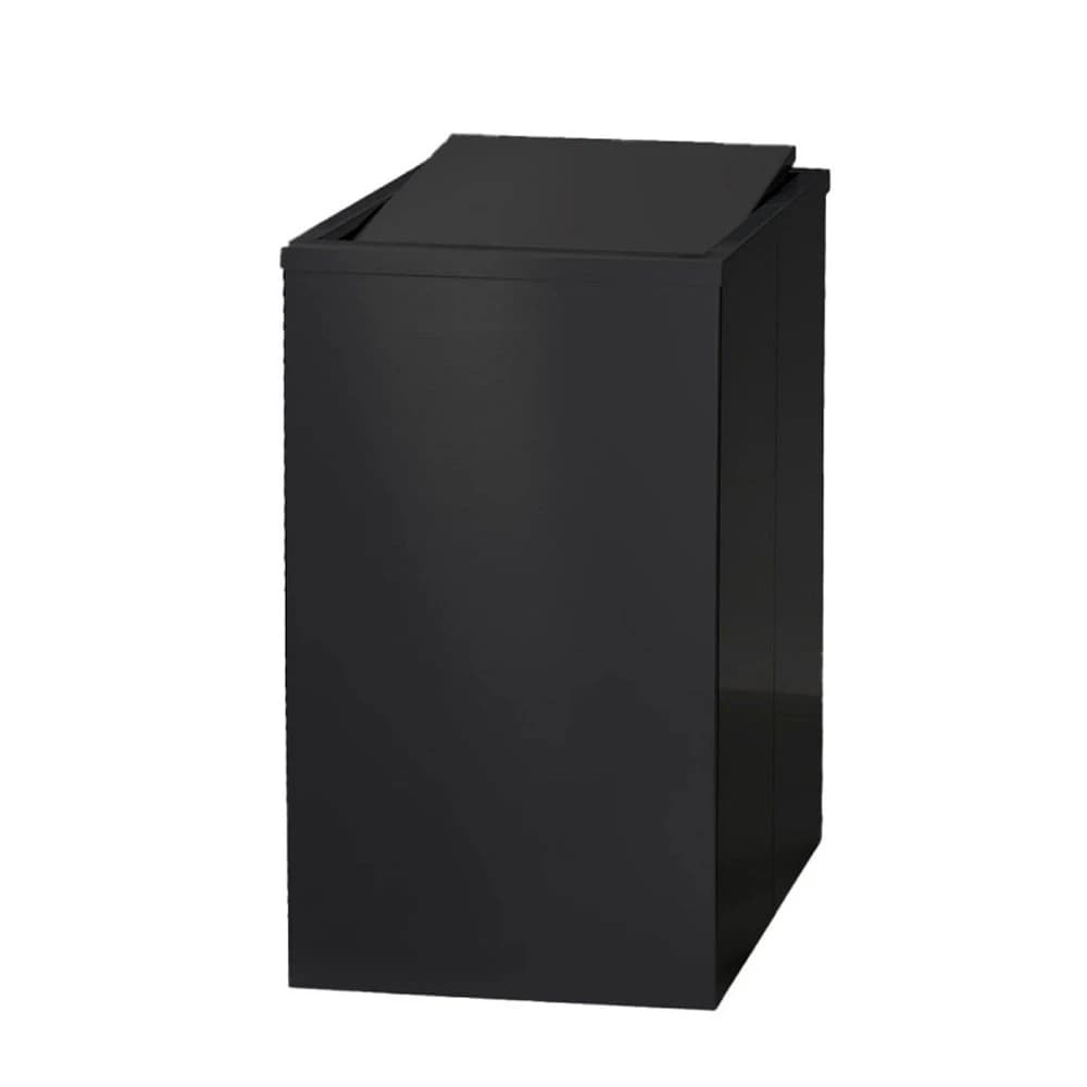 Decor Walther 60 Lt Mat Siyah Sallanır Kapaklı Çöp Kovası