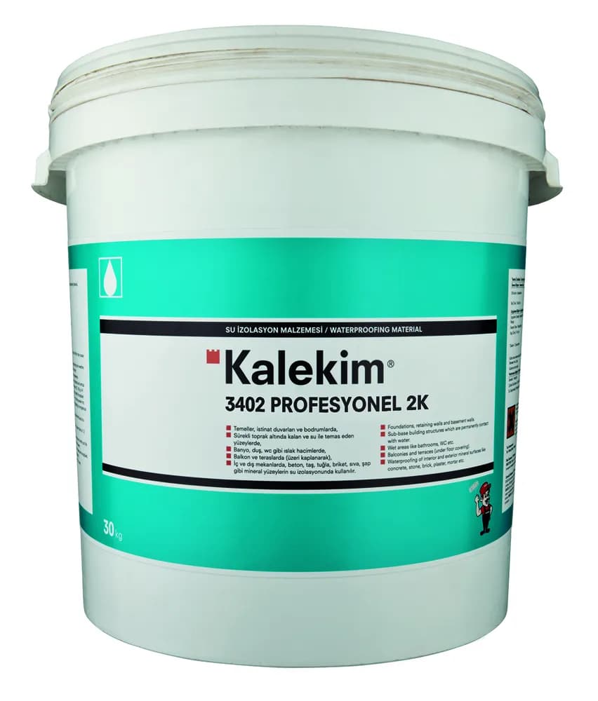 Profesyonel 2K - Çift Bileşenli Bitüm-Kauçuk Su Yalıtım Malzemesi 3402