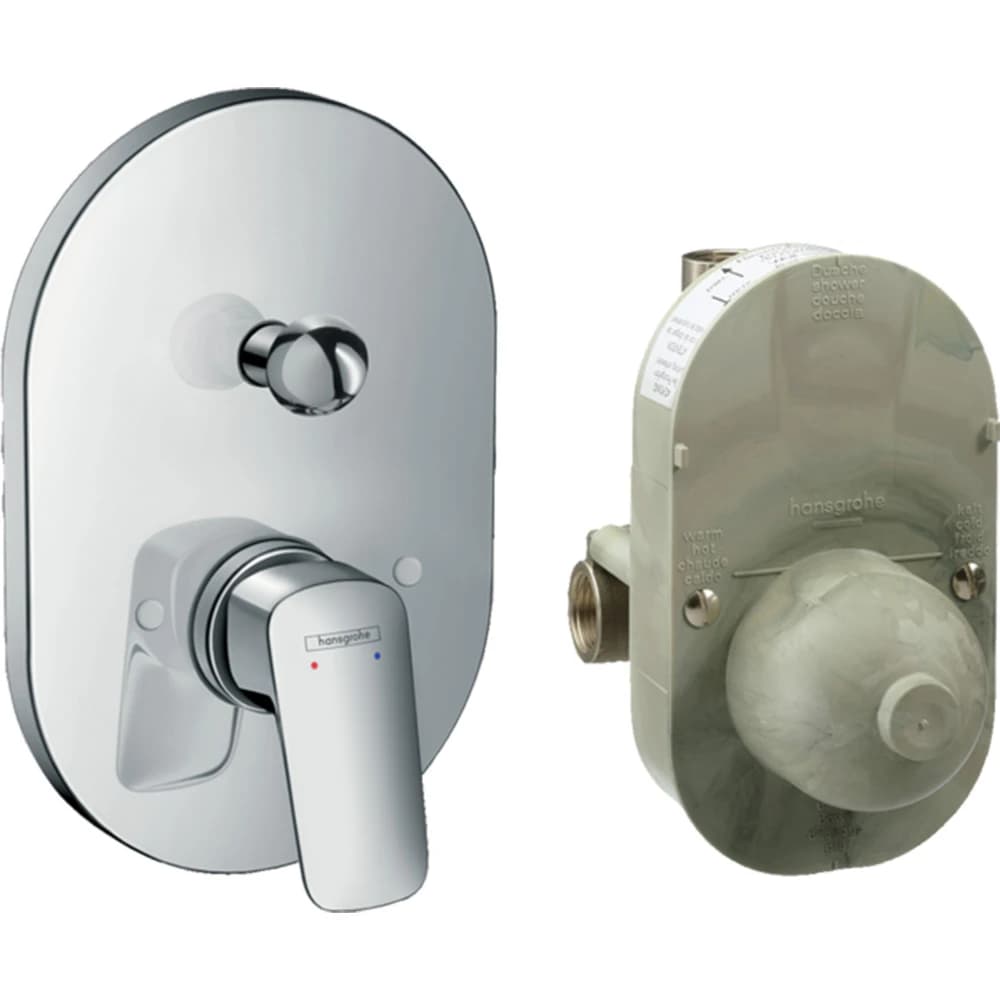 Hansgrohe Logis Ankastre Krom Banyo Bataryası Seti