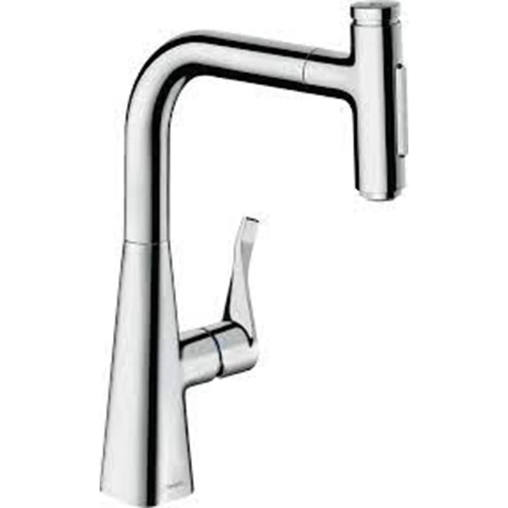 Hansgrohe Tek Kollu Mutfak Bataryası 240 Çekilebilir Sprey Krom 73817000