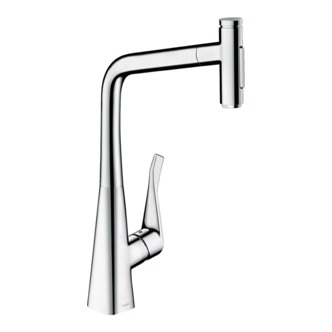 HansGrohe Metris Select M71 320 Çekilebilir El Duşlu 1jet Gagalı Eviye Bataryası
