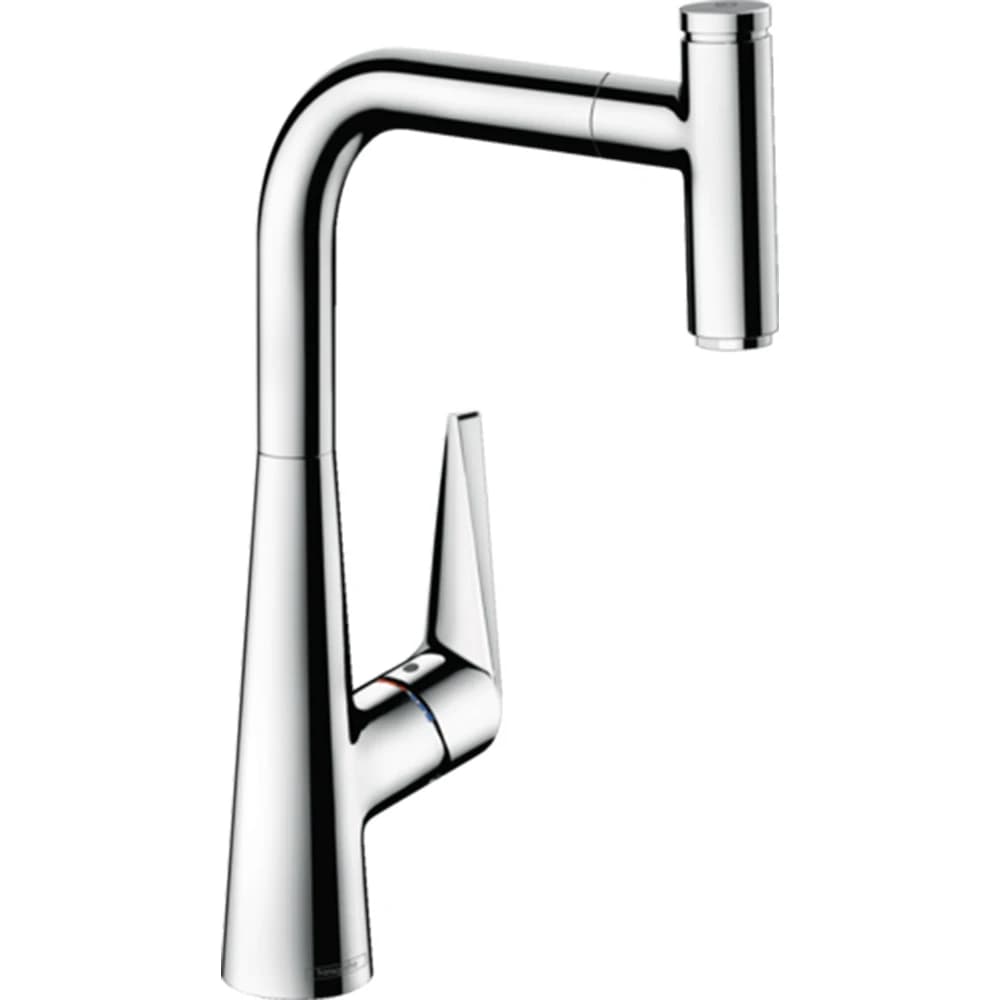 Hansgrohe Talis Ek Kollu Mutfak Bataryası 300 Çekilebilir Çıkış Ucu 1jet Krom