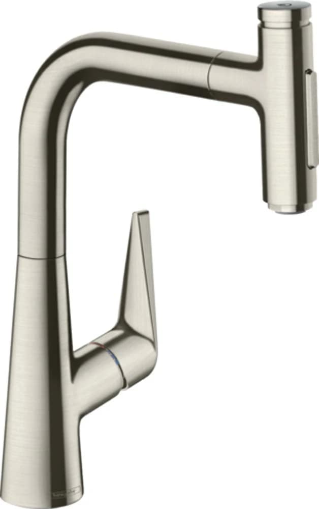 Hansgrohe Talis Select Tek Kollu Mutfak Bataryası 220 Çekilebilir Sprey Krom 73868800